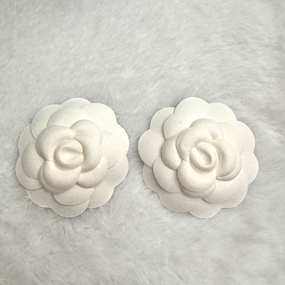 2 Chanel camellia flowers/ new